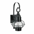 Norwell Classic Onion Outdoor Wall Light - Black with Clear Glass 1513-BL-CL